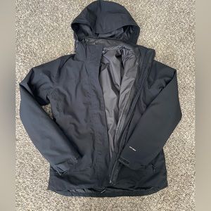 North Face Snow Jacket with separate outer shell and insulated jacket